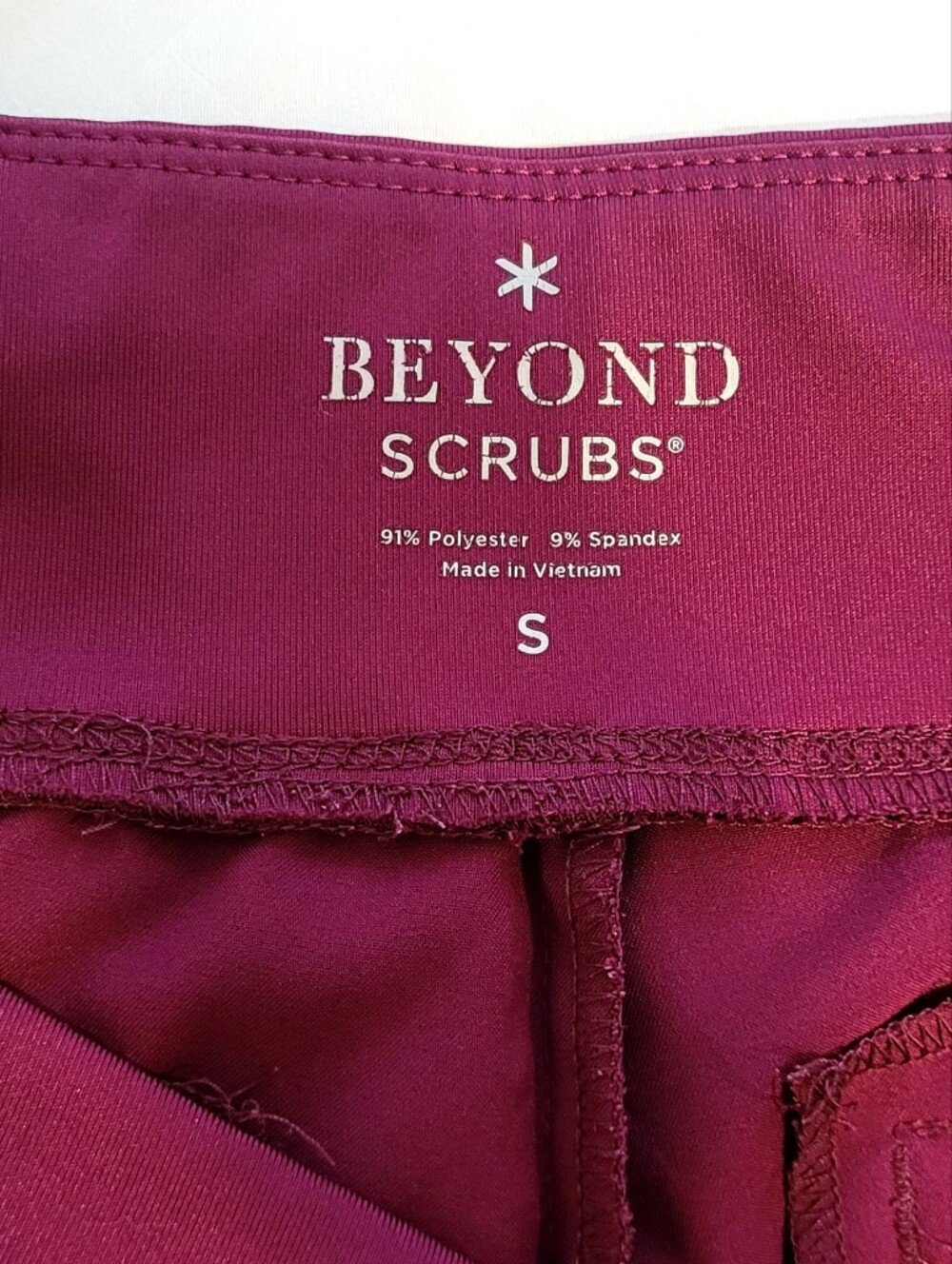 Beyond Scrubs, Burgundy, Faith Top, Serena Bottom- Harmony Collection, Small - Picture 10 of 16